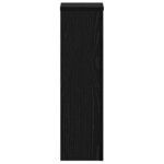 vidaXL Support de Plante 2 Pièces Chêne noir 17 x 17 x 60 cm