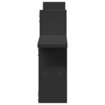 vidaXL Étagères murales 2 Pièces noir 38x12x38 cm bois d'ingénierie