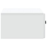 vidaXL Cabinet de chevet mural 2 Pièces Blanc 49 x 34 5 x 20 cm