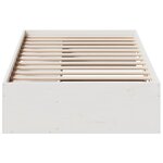 vidaXL Lit de jour sans matelas blanc 90x190 cm bois de pin massif