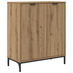 vidaXL Buffet Chêne artisanal 69 5 x 33 x 82 cm Bois d'ingénierie