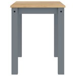 vidaXL Table à manger Panama gris 117x60x75 cm bois massif de pin