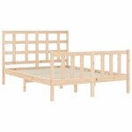 vidaXL Cadre de lit sans matelas 140x190 cm bois de pin massif