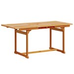 vidaXL Ensemble à manger de jardin 5Pièces bois d'acacia solide textilène