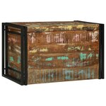 vidaXL Coffre de Rangement Multicolore 80x50x50 cm en Bois Récupéré