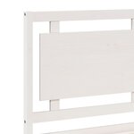 vidaXL Cadre de lit extra long sans matelas 140x210 cm bois massif