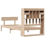 vidaXL Lit bibliothèque sans matelas 90x200 cm bois de pin massif