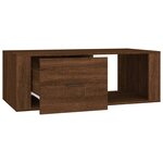 vidaXL Table basse Chêne marron 100x50 5x35 cm Bois d'ingénierie