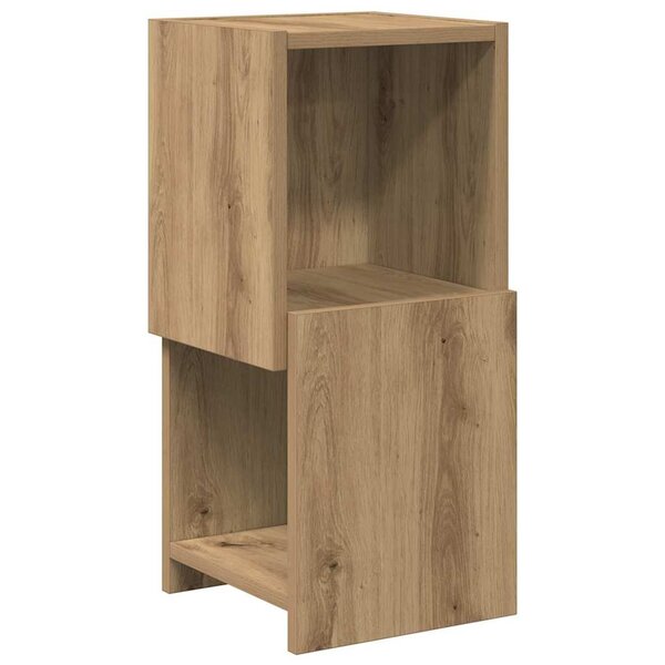 vidaXL Meuble d'angle Blanc 25 5x25x55cm Bois d'ingénierie