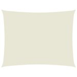 vidaXL Voile de parasol tissu oxford rectangulaire 3 5x4 5 m crème