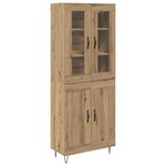 vidaXL Haut Armoire Chêne artisanal 69 5 x 34 x 180 cm