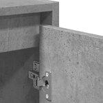 vidaXL Ensemble de meubles de salle de bain 2 Pièces gris béton