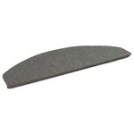 vidaXL Tapis d'escalier auto-adhésifs 15 pc 80 x 28 x 3 5 cm Gris