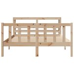 vidaXL Cadre de lit sans matelas 150x200 cm bois de pin massif