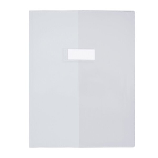 Protège-cahier A4 PVC 0,22 mm LUXE Avec Rabats large Transparent incolore ELBA