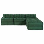 vidaXL Canapé modulaire 4 Pièces Vert 70 x 70 x 56 cm tissu
