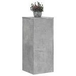 vidaXL Supports pour plantes 2 Pièces gris béton bois d'ingénierie