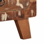 vidaXL Table de chevet 40x32x46 cm bois massif de récupération