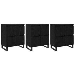 vidaXL Buffets 3 Pièces Chêne noir 180 x 35 x 70 cm Bois d'ingénierie