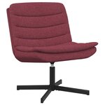 vidaXL Chaise pivotante Rouge bordeaux 63 x 75 x 76 cm tissu