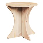 vidaXL Table basse 2 Pièces Naturel 46 x 46 x 47 cm Bois massif en pin