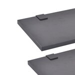 vidaXL Mobilier de salle de bain avec lavabo 9 Pièces Noir