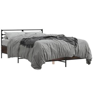 vidaXL Cadre de lit sans matelas chêne marron 140x190 cm