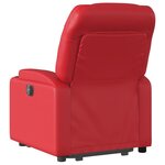 vidaXL Fauteuil inclinable Rouge Similicuir