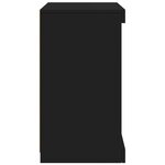 vidaXL Buffet avec lumières LED noir 41x37x67 cm