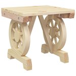 vidaXL Repose-pieds de jardin lot de 2 bois de sapin massif