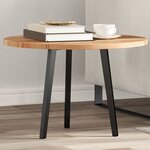 vidaXL Dessus de table rond Ø60x2 cm bois massif d'acacia