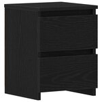 vidaXL Cabinet de chevet Chêne noir 30 x 30 x 40 cm Bois d'ingénierie