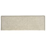 vidaXL Tapis d'escalier 15 pièces 65 x 21 x 4 cm Argent Bord rectangulaire