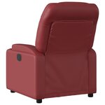 vidaXL Fauteuil de massage inclinable Rouge bordeaux Similicuir