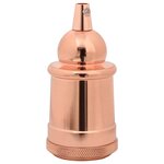 vidaXL Douilles de lampe 2 Pièces bronze or rose E27