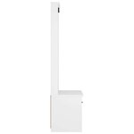 vidaXL Portemanteau SANDNES blanc 87x40x159 5 cm bois massif pin