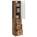 vidaXL Ensemble de Meubles 2 Pièces Bois ancien 33 x 34 5 x 87 cm
