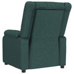 vidaXL Fauteuil inclinable électrique Vert foncé Tissu