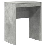 vidaXL Bureau avec rangement en bois d'ingénierie gris béton
