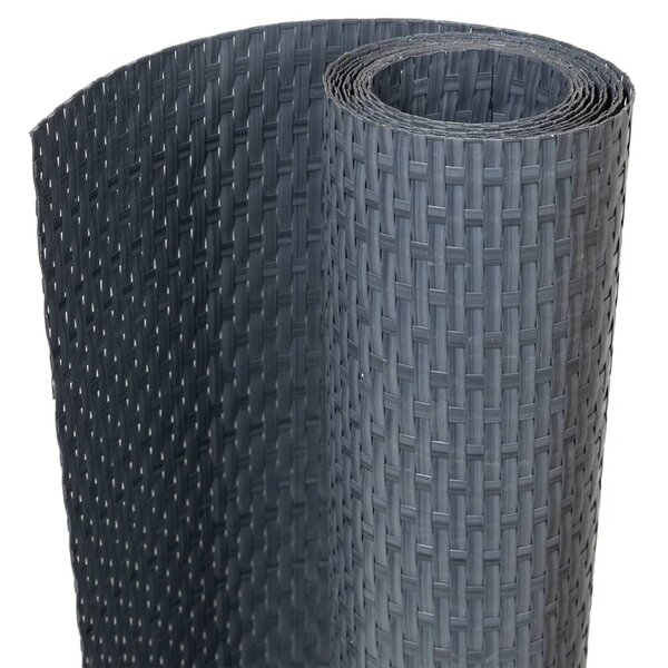 vidaXL Paravent de balcon anthracite 400x80 cm résine tressée