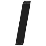 vidaXL Pieds de table basse en U 2 pièces Noir 38 x (42-43) cm Acier