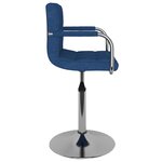 vidaXL Chaise de salle à manger Bleu Tissu