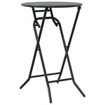 vidaXL Ensemble bistro de jardin 3 Pièces Anthracite Acier