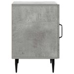 vidaXL Cabinet de chevet 2 Pièces Gris béton 43 x 34 5 x 50 cm