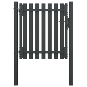 vidaXL Portail de clôture de jardin Acier 1x1 25 m Anthracite