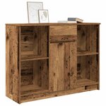 vidaXL Buffet avec tiroir vieux bois 101x35x76 cm bois d'ingénierie