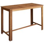vidaXL Table et chaises de bar 7 Pièces Bois d'acacia massif