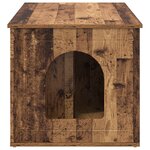 vidaXL Maison pour chat Bois ancien 85 x 55 x 53 5 cm