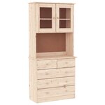 vidaXL Buffet ALTA 77x35x165 cm bois massif de pin