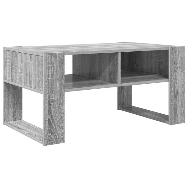 vidaXL Table basse Gris Sonoma 92 x 53 x 45 cm Bois d'ingénierie